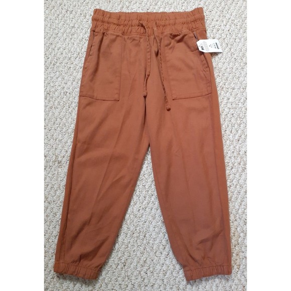 Time and Tru, Pants & Jumpsuits, Time Tru Womens Semi Fitted  Orangecinnamon Cargo Jogger Crop Pants3 Sizes